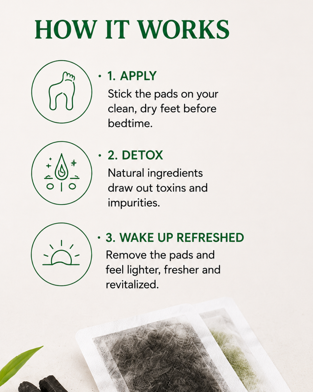 Ever Being Detox Foot Pads – Natural Overnight Cleanse